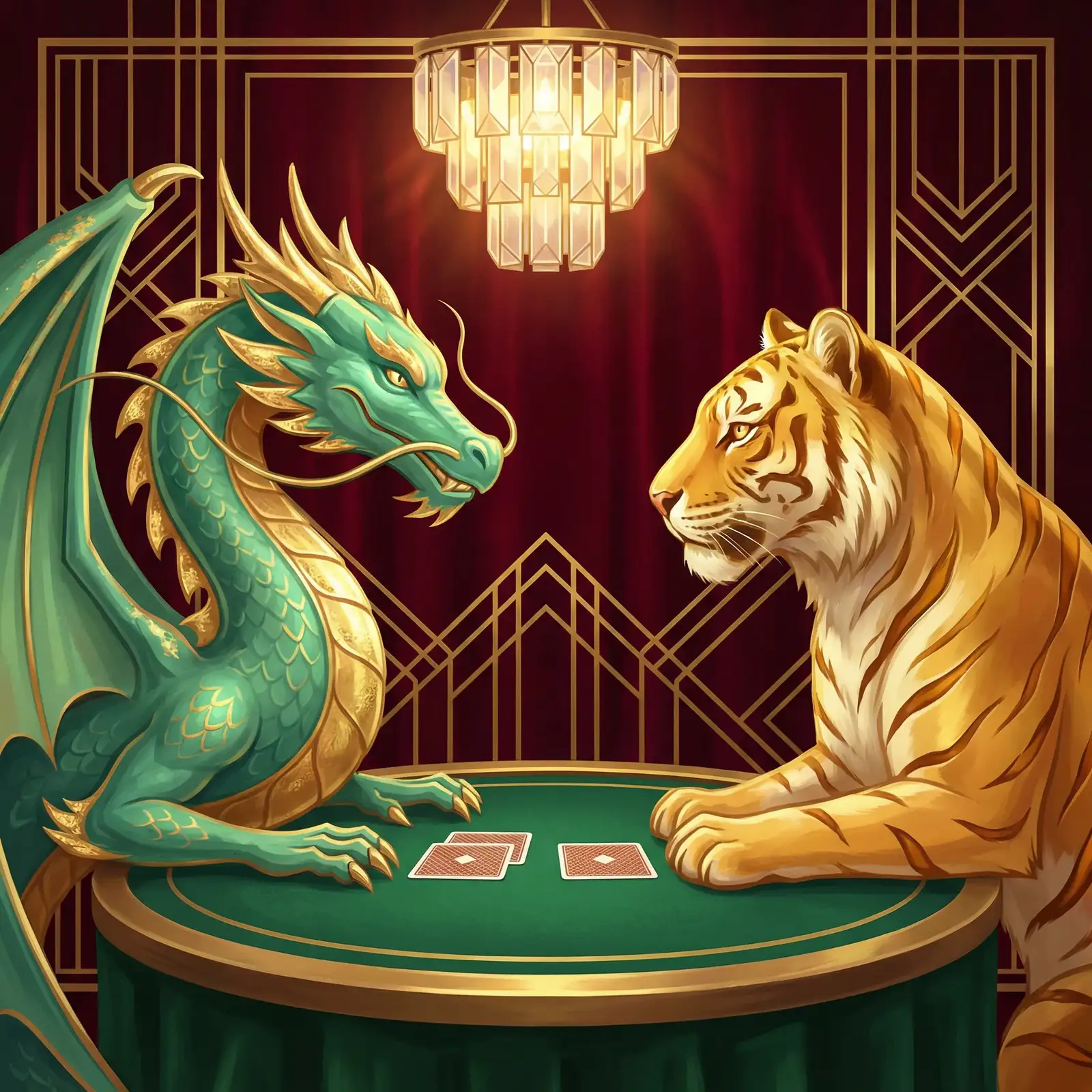 开元棋牌翡翠龙虎对决场景